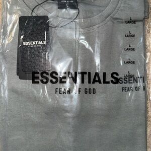 Fear of God Essentials Gray Short Sleeve Tee
